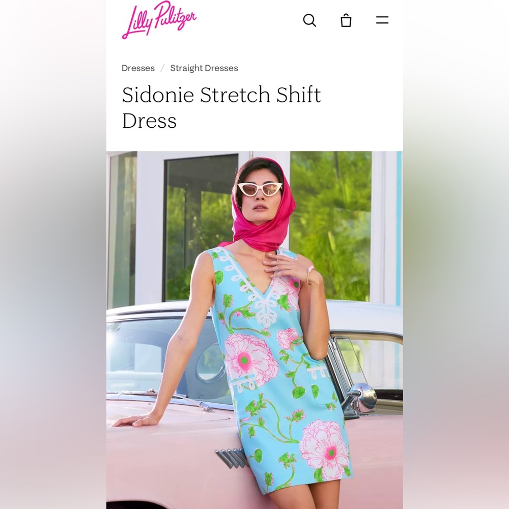 Lily Pulitzer Sidonie Stretch Sheath Dress Bursting Blooms NWT sizes 2 4 6